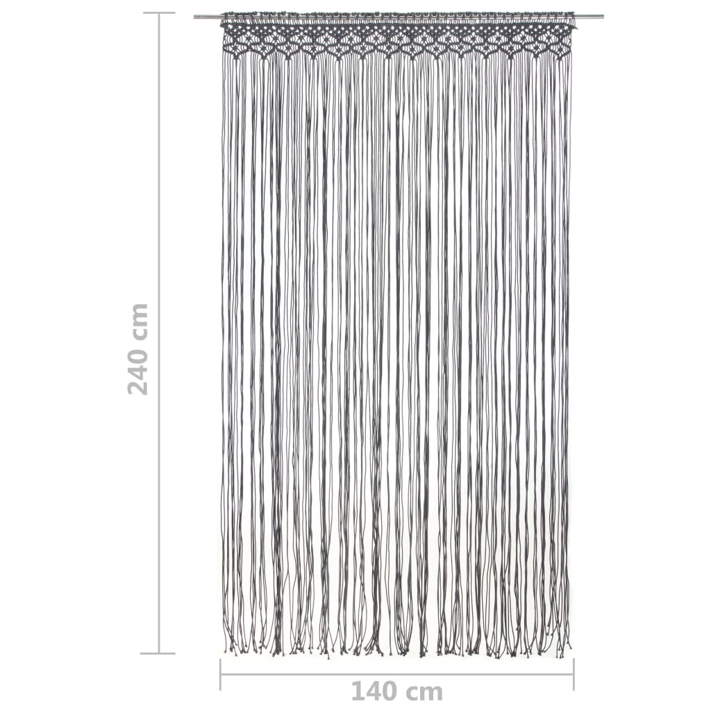 Gordijn Macramé 140X240 Cm Katoen