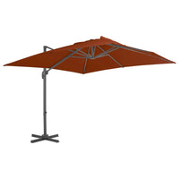Zwevende Parasol Met Aluminium Paal 4X3 M