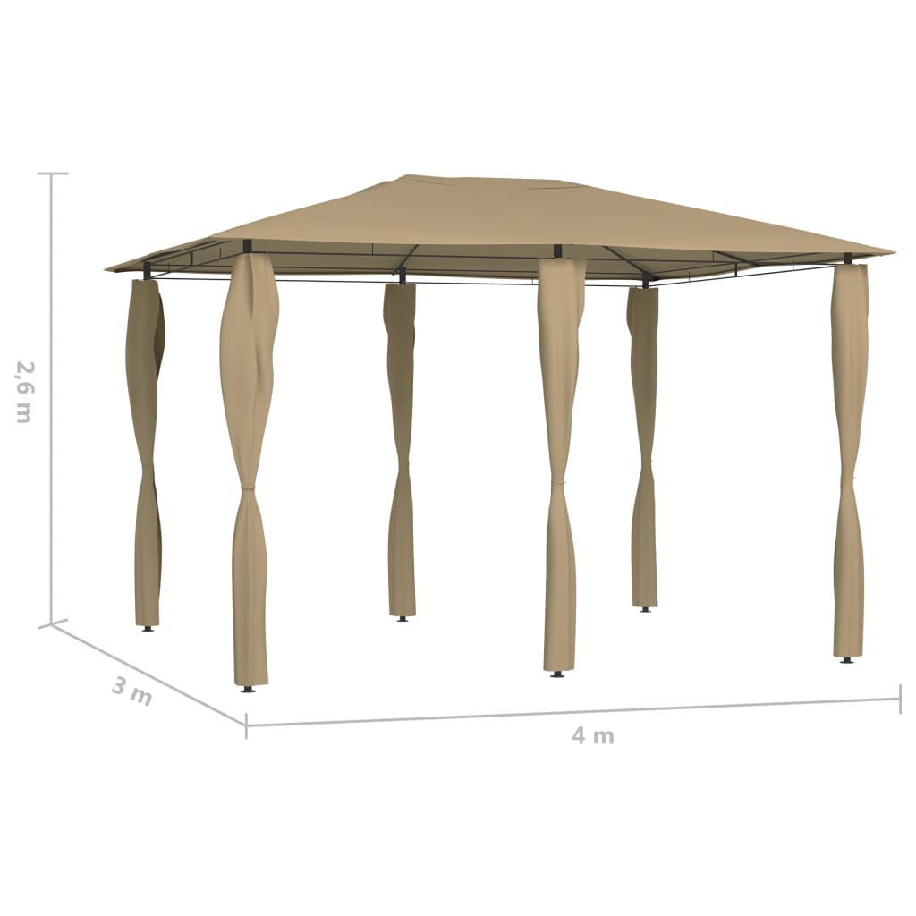 Prieel 160 G/M² 3X4X2,6 M Taupe