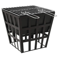 Vuurplaats En Barbecue 2-In-1 34X34X48 Cm Staal