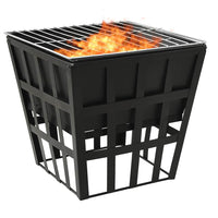 Vuurplaats En Barbecue 2-In-1 34X34X48 Cm Staal