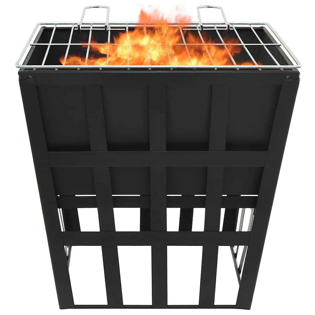 Vuurplaats En Barbecue 2-In-1 34X34X48 Cm Staal