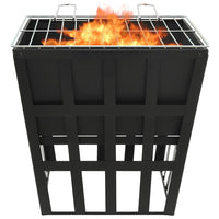 Vuurplaats En Barbecue 2-In-1 34X34X48 Cm Staal