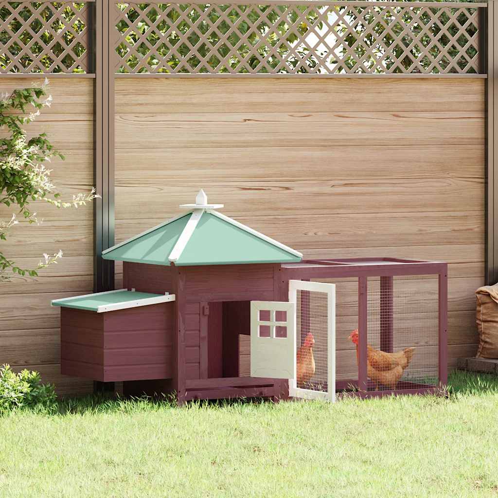 Kippenhok Met Nestkast 190X72X102 Massief Vurenhout