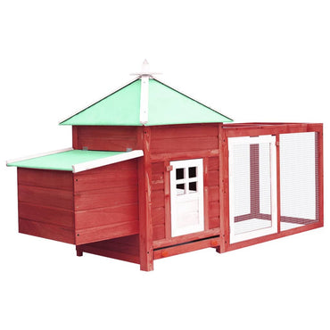 Kippenhok Met Nestkast 190X72X102 Massief Vurenhout