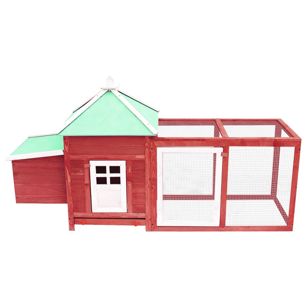 Kippenhok Met Nestkast 190X72X102 Massief Vurenhout