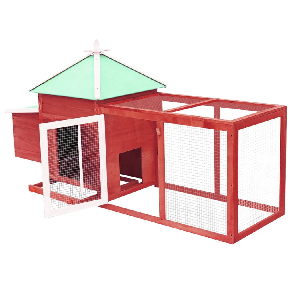 Kippenhok Met Nestkast 190X72X102 Massief Vurenhout