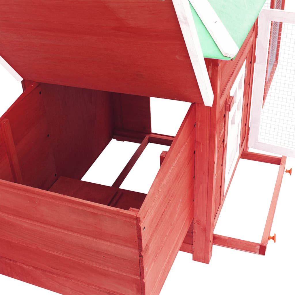 Kippenhok Met Nestkast 190X72X102 Massief Vurenhout