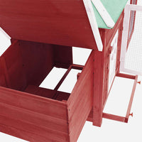Kippenhok Met Nestkast 190X72X102 Massief Vurenhout