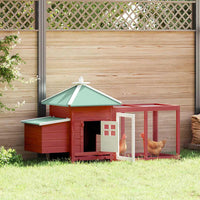 Kippenhok Met Nestkast 190X72X102 Massief Vurenhout
