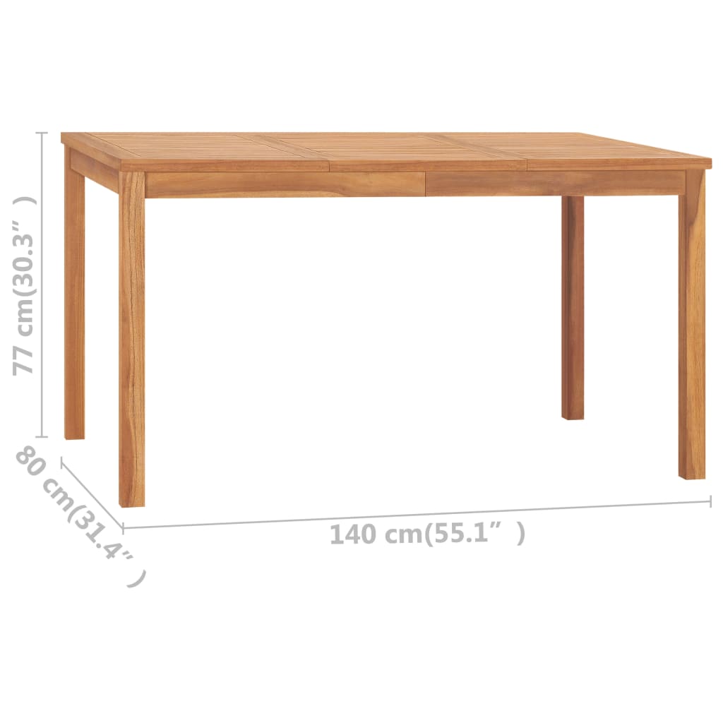Tuintafel Massief Teakhout