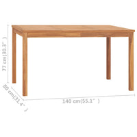 Tuintafel Massief Teakhout
