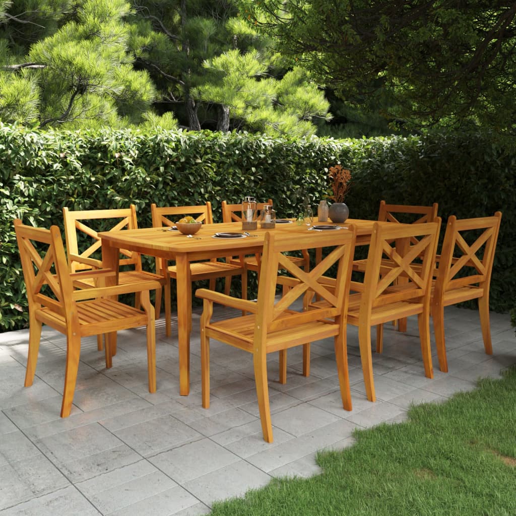 9-Delige Tuinset Massief Acaciahout