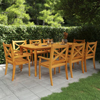 9-Delige Tuinset Massief Acaciahout