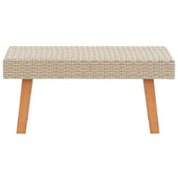 2-Delige Loungeset Met Kussens Poly Rattan