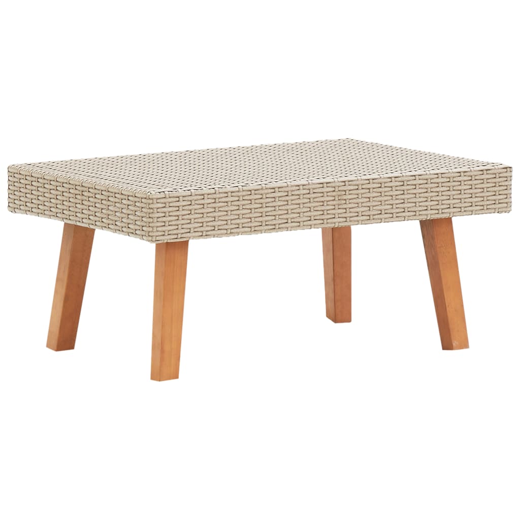 2-Delige Loungeset Met Kussens Poly Rattan