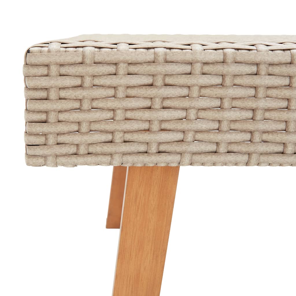 2-Delige Loungeset Met Kussens Poly Rattan
