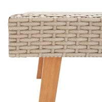 2-Delige Loungeset Met Kussens Poly Rattan