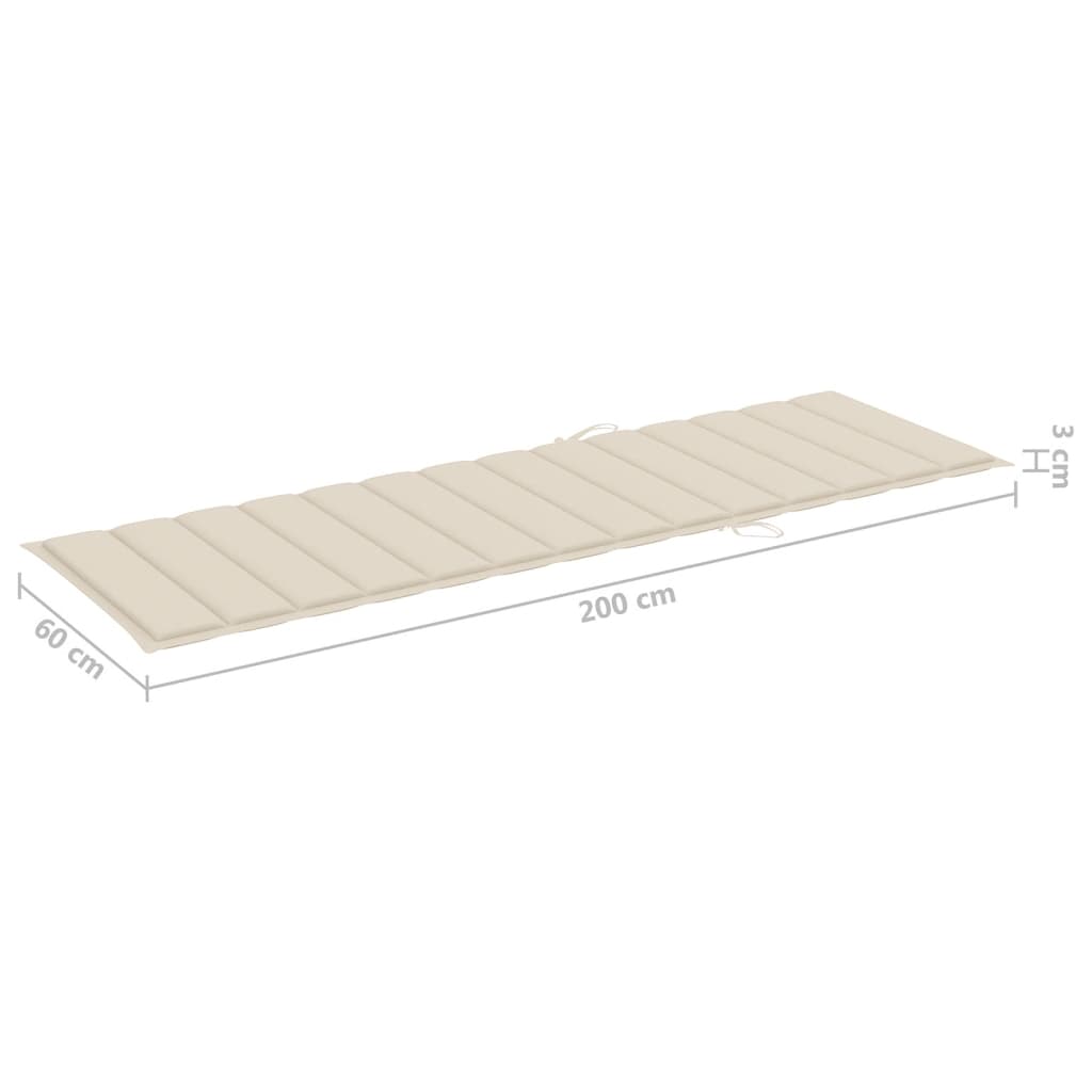 Ligbed 2-Persoons Met Kussens Massief Acaciahout