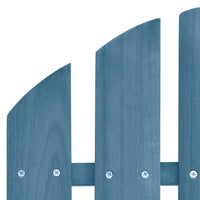Tuinstoel 2-Zits Adirondack Met Voetenbank Vurenhout Blauw