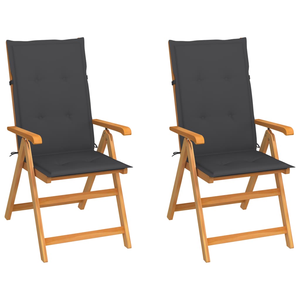 Tuinstoelen Met E Kussens Massief Teakhout