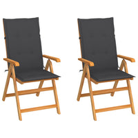 Tuinstoelen Met E Kussens Massief Teakhout