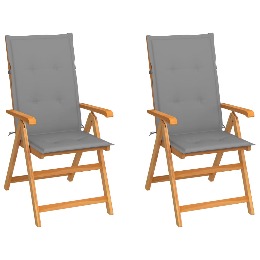 Tuinstoelen Met E Kussens Massief Teakhout
