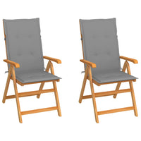 Tuinstoelen Met E Kussens Massief Teakhout
