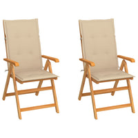 Tuinstoelen Met E Kussens Massief Teakhout