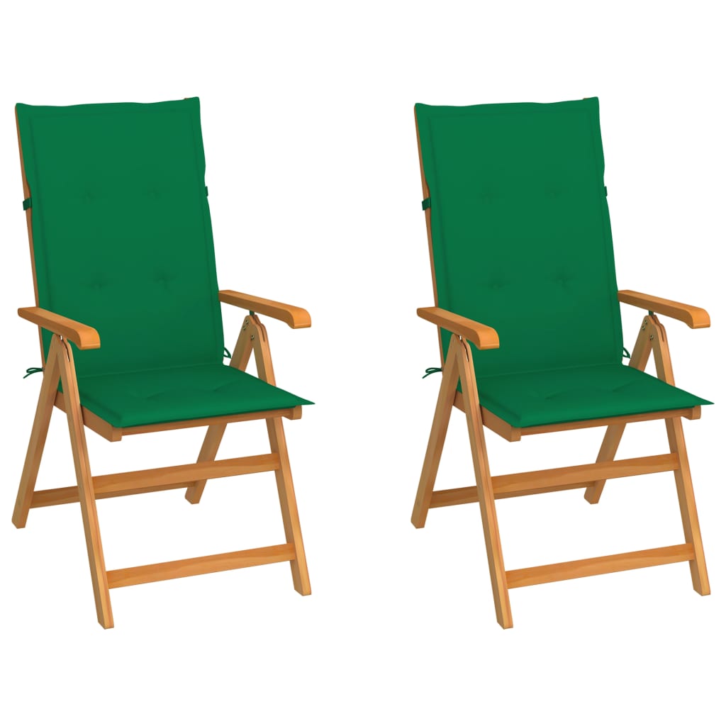 Tuinstoelen Met E Kussens Massief Teakhout