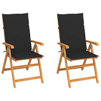 Tuinstoelen Met E Kussens Massief Teakhout