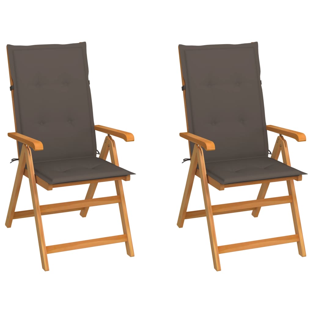 Tuinstoelen Met E Kussens Massief Teakhout