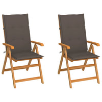 Tuinstoelen Met E Kussens Massief Teakhout