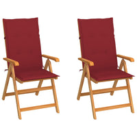 Tuinstoelen Met E Kussens Massief Teakhout