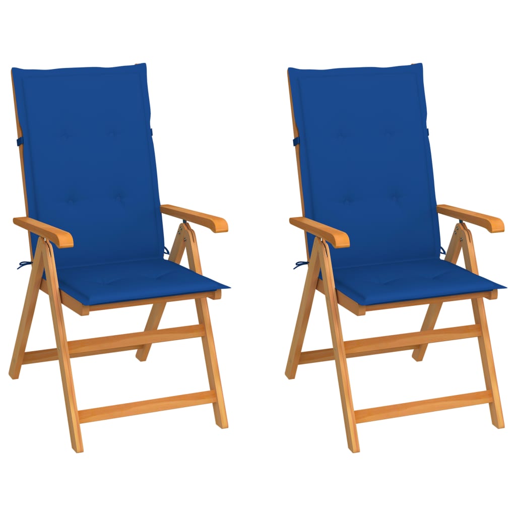 Tuinstoelen Met E Kussens Massief Teakhout