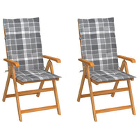 Tuinstoelen Met E Kussens Massief Teakhout