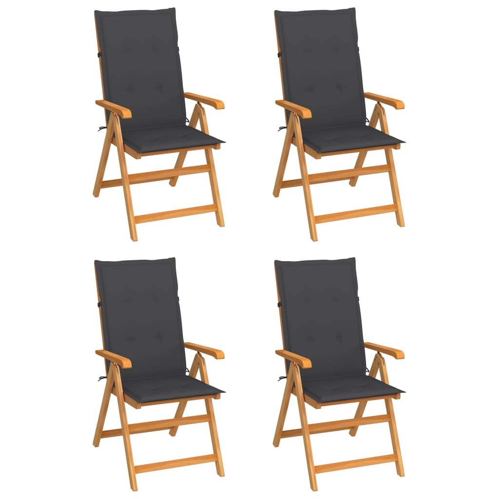 Tuinstoelen Met E Kussens Massief Teakhout