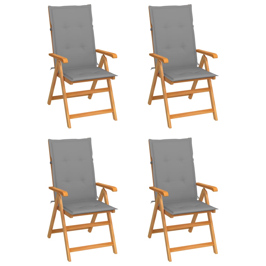 Tuinstoelen Met E Kussens Massief Teakhout