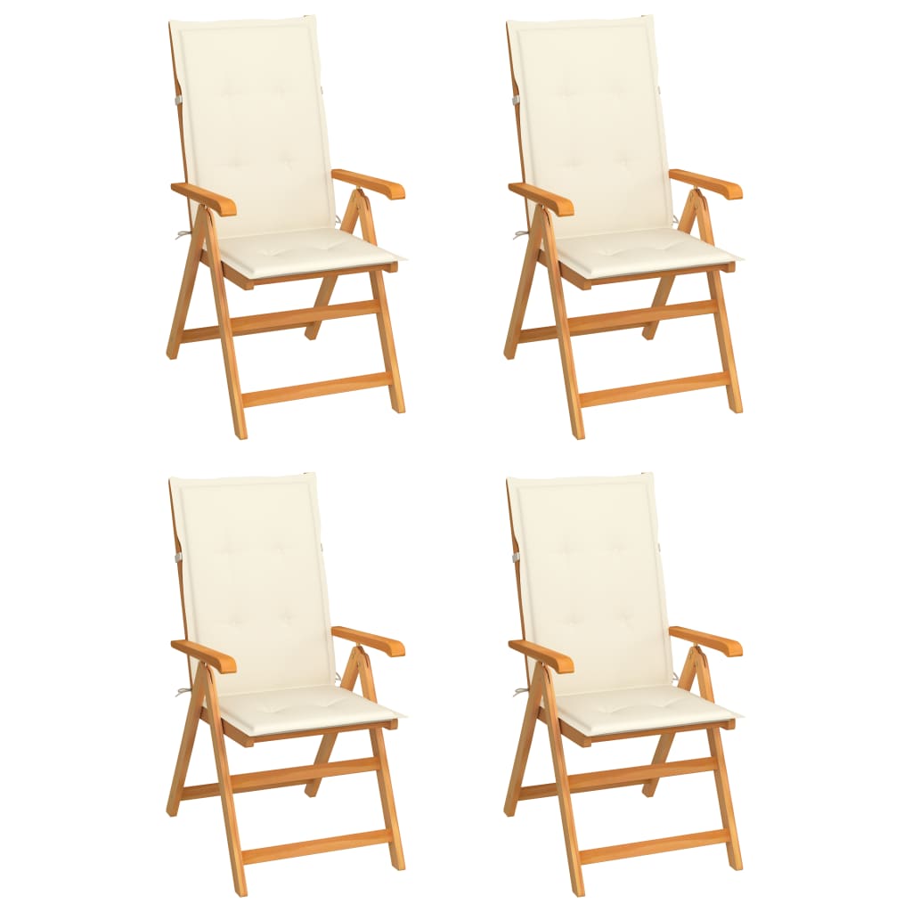 Tuinstoelen Met E Kussens Massief Teakhout