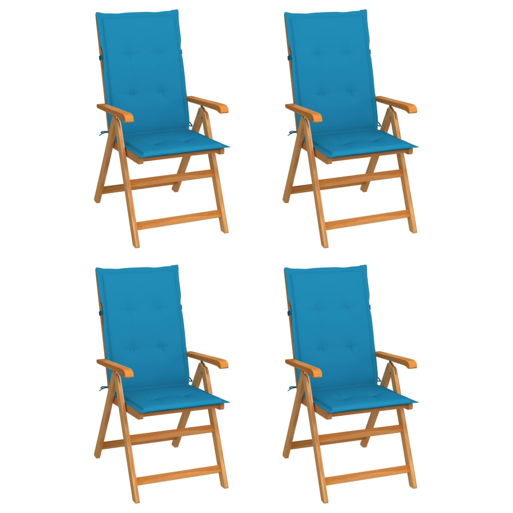 Tuinstoelen Met E Kussens Massief Teakhout