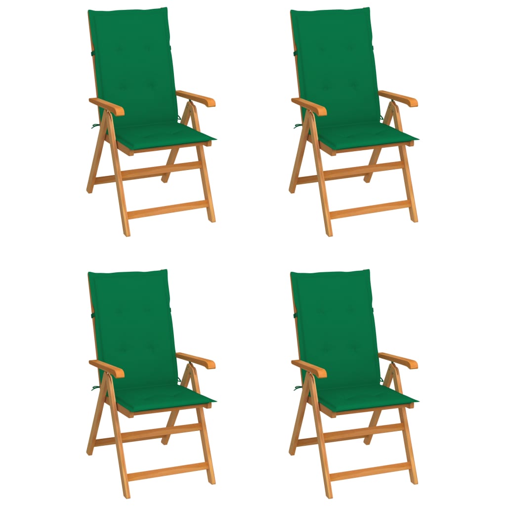 Tuinstoelen Met E Kussens Massief Teakhout