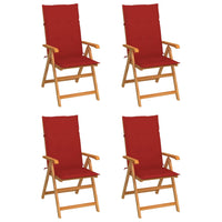 Tuinstoelen Met E Kussens Massief Teakhout