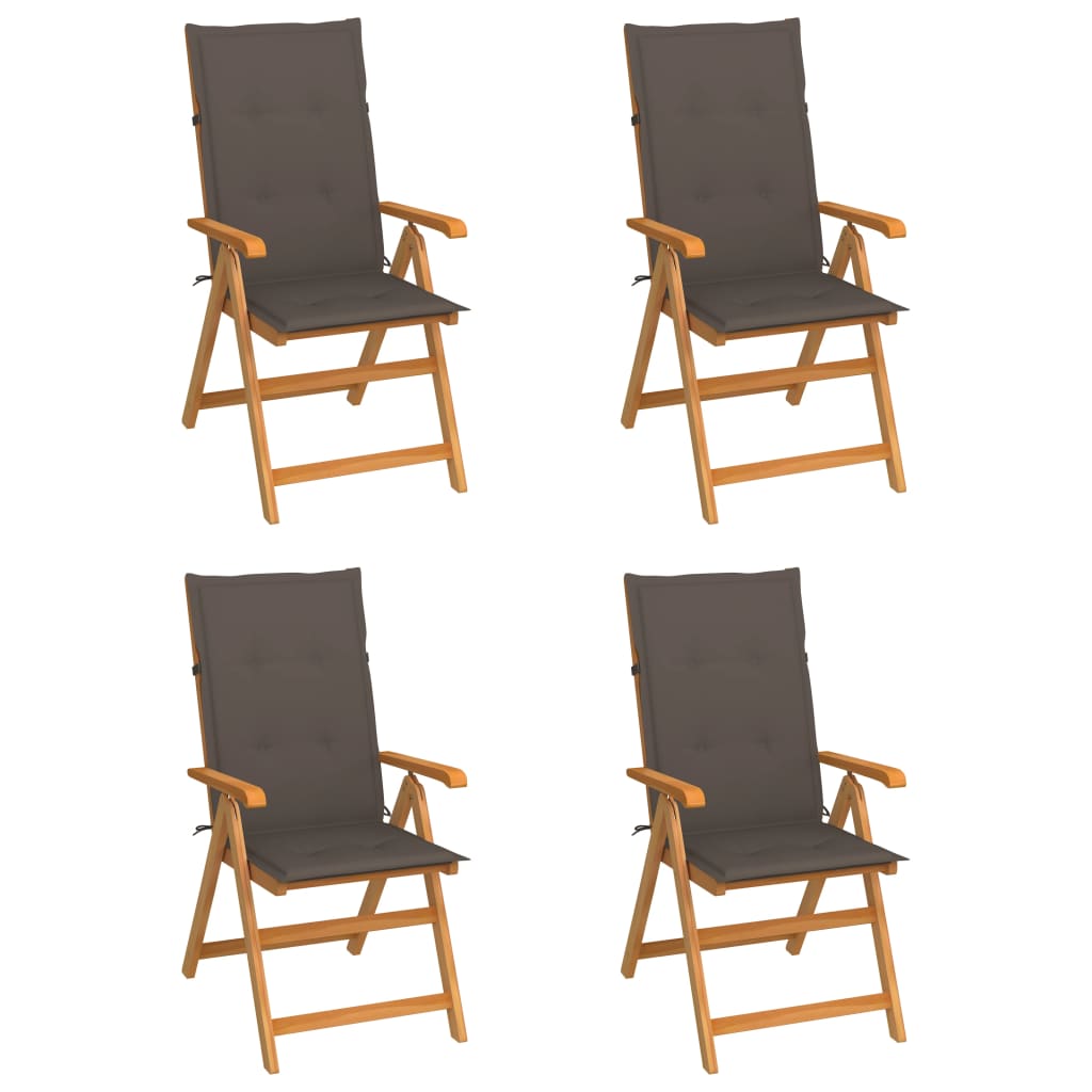 Tuinstoelen Met E Kussens Massief Teakhout