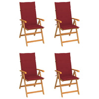 Tuinstoelen Met E Kussens Massief Teakhout