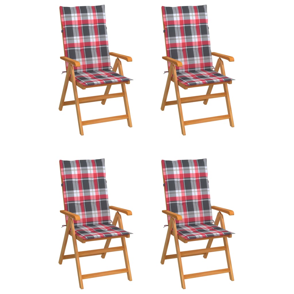 Tuinstoelen Met E Kussens Massief Teakhout