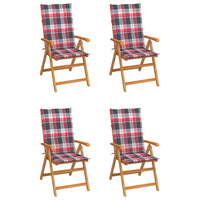 Tuinstoelen Met E Kussens Massief Teakhout