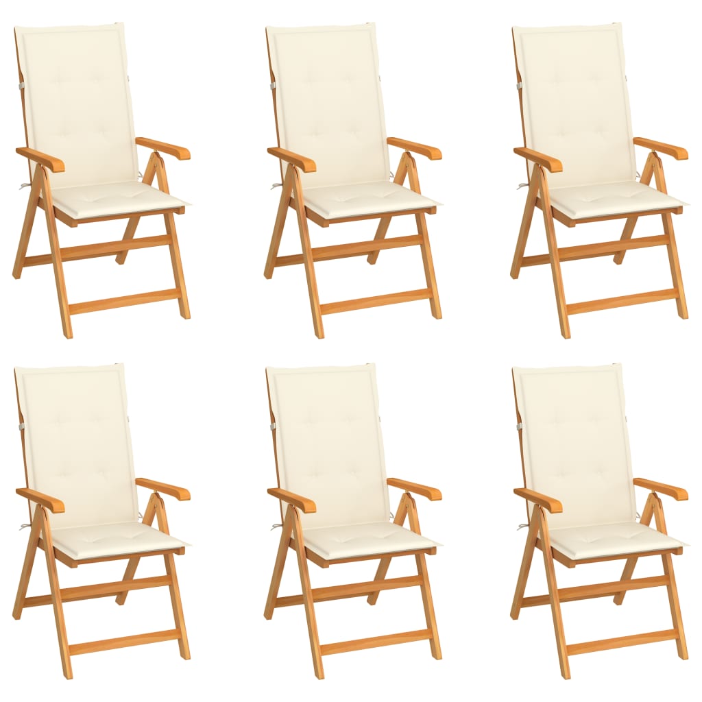 Tuinstoelen Met E Kussens Massief Teakhout