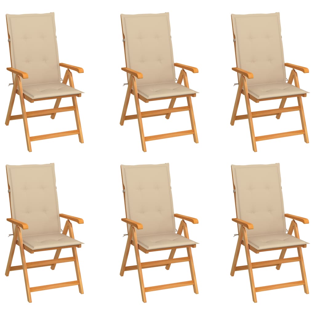 Tuinstoelen Met E Kussens Massief Teakhout