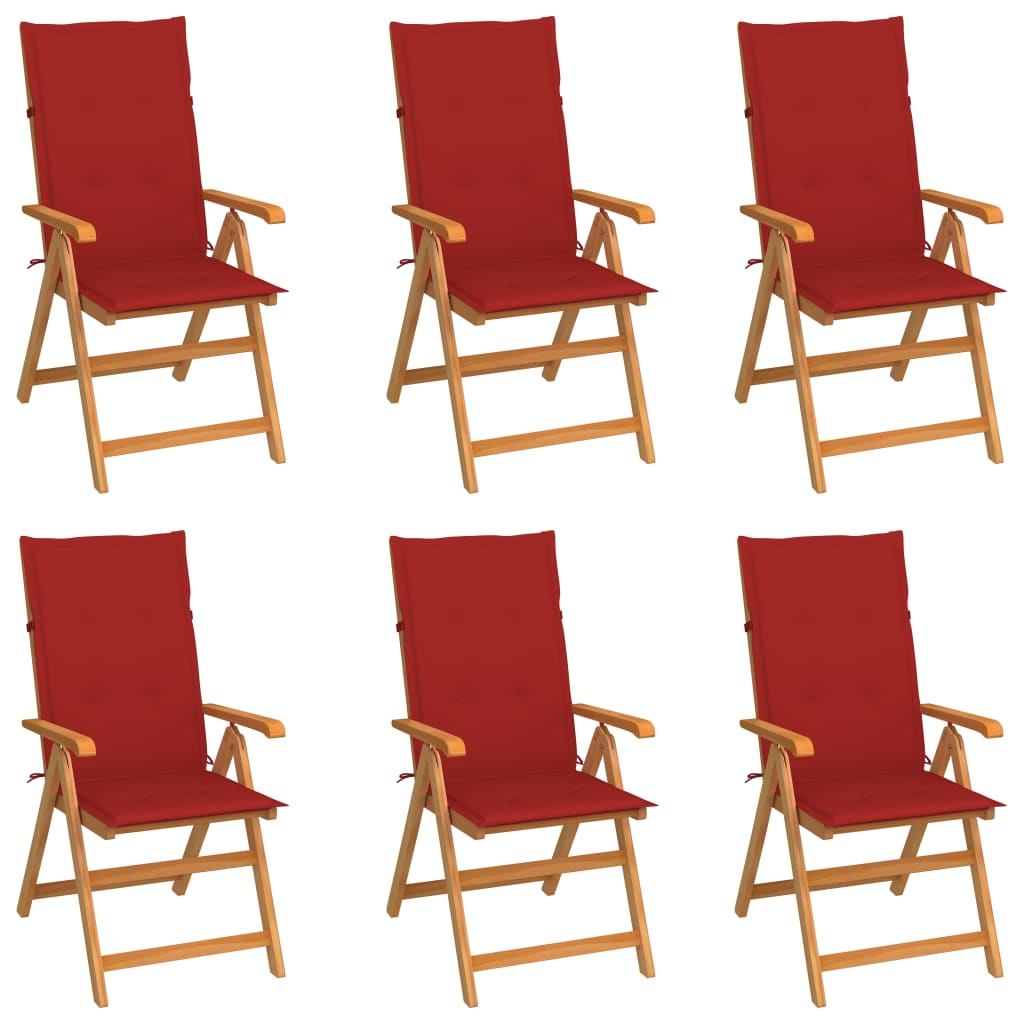 Tuinstoelen Met E Kussens Massief Teakhout
