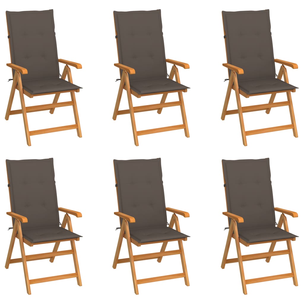 Tuinstoelen Met E Kussens Massief Teakhout